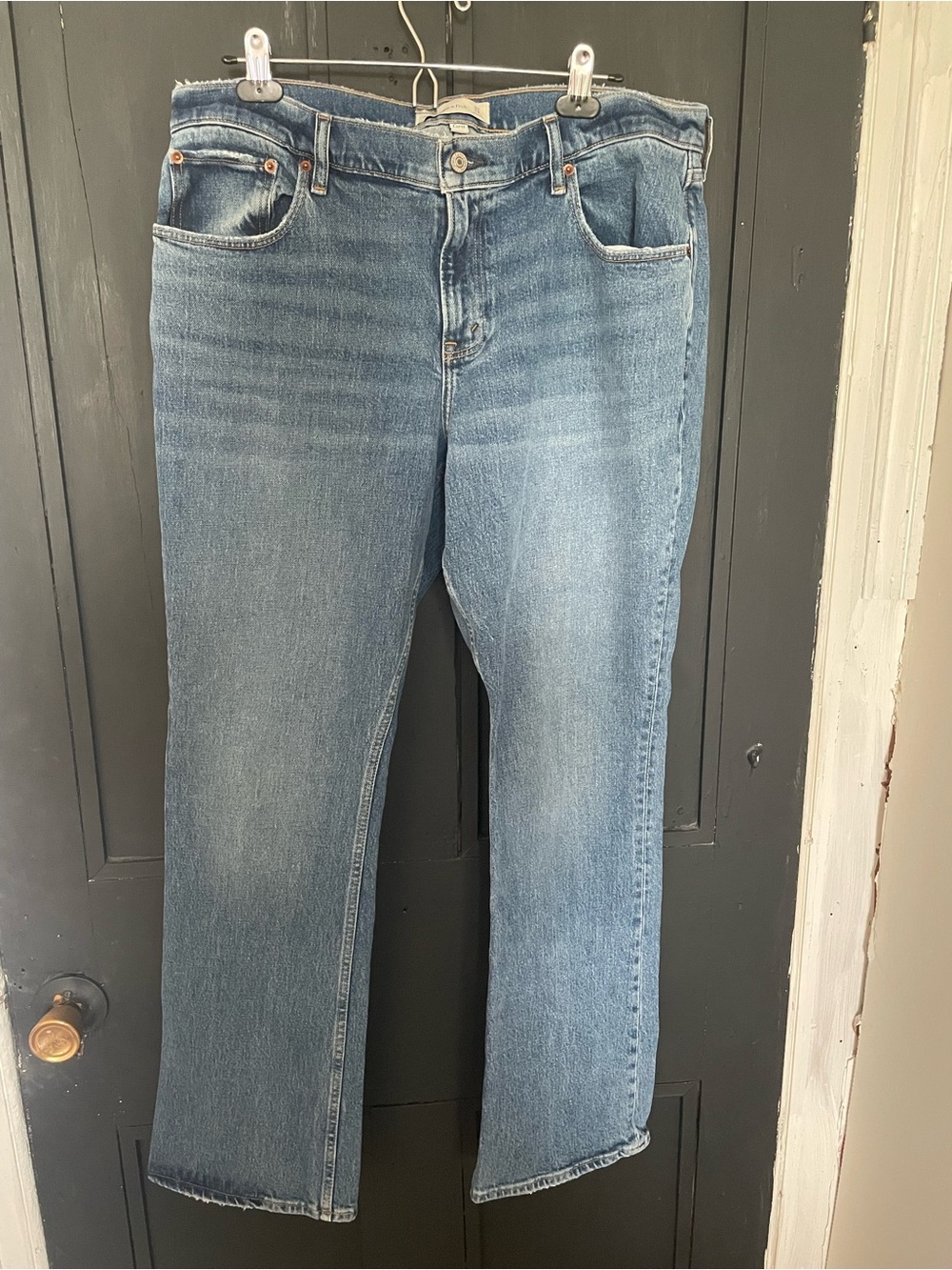 Abercrombie & Fitch low rise bootcut Jeans - Medium Blue